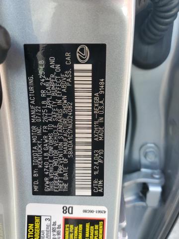 58ADA1C17NU024082 Lexus Es 300h Base