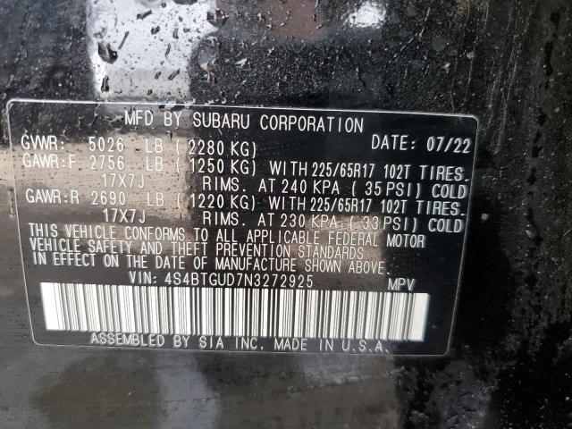 4S4BTGUD7N3272925 Subaru Outback Wilderness