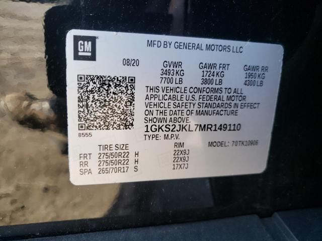 1GKS2JKL7MR149110 GMC YUKON XL DENALI