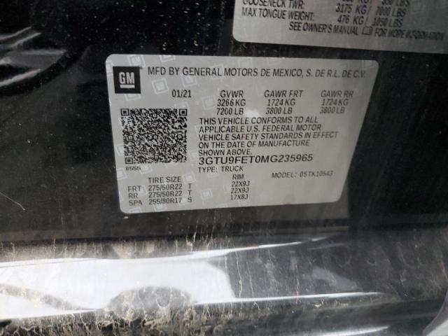 3GTU9FET0MG235965 GMC Sierra K1500 Denali