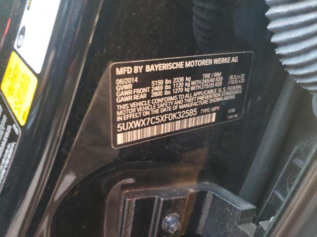 5UXWX7C5XF0K32585 BMW X3 Xdrive35i