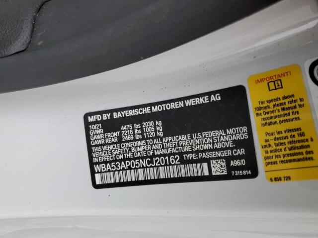 WBA53AP05NCJ20162 BMW 430I