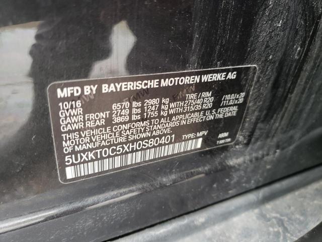 5UXKT0C5XH0S80401 BMW X5 Xdr40e