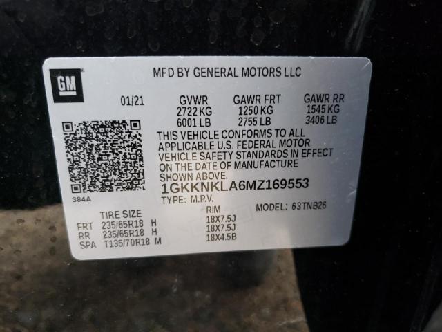 1GKKNKLA6MZ169553 GMC ACADIA SLE