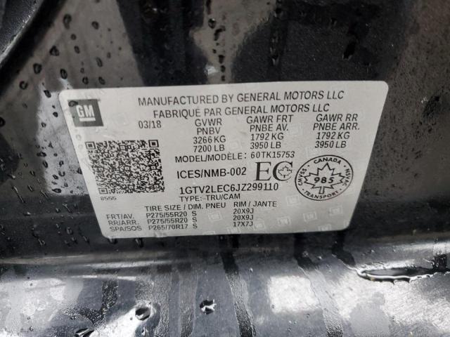 1GTV2LEC6JZ299110 GMC Sierra K1500