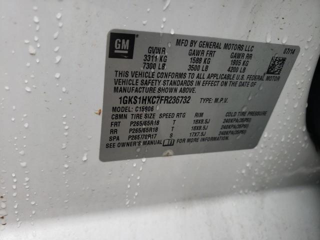 1GKS1HKC7FR236732 GMC Yukon Xl C1500 Slt