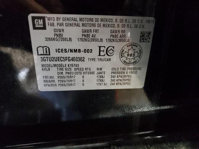 3GTU2UEC5FG460362 GMC Sierra K1500 Sle
