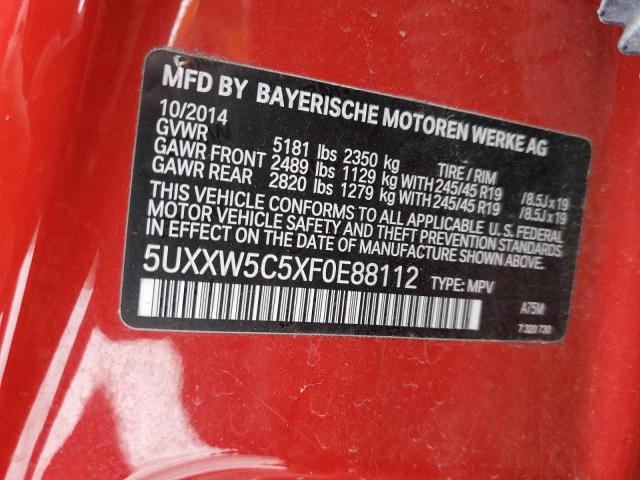5UXXW5C5XF0E88112 BMW X4 Xdrive35i