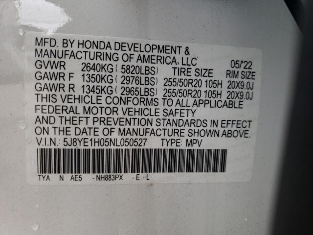 5J8YE1H05NL050527 Acura MDX A-SPEC
