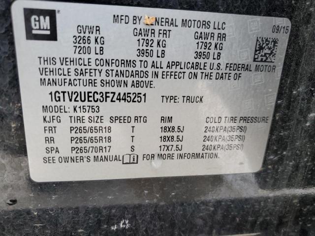 1GTV2UEC3FZ445251 GMC Sierra K1500 Sle