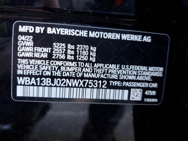 WBA13BJ02NWX75312 BMW 530 XI