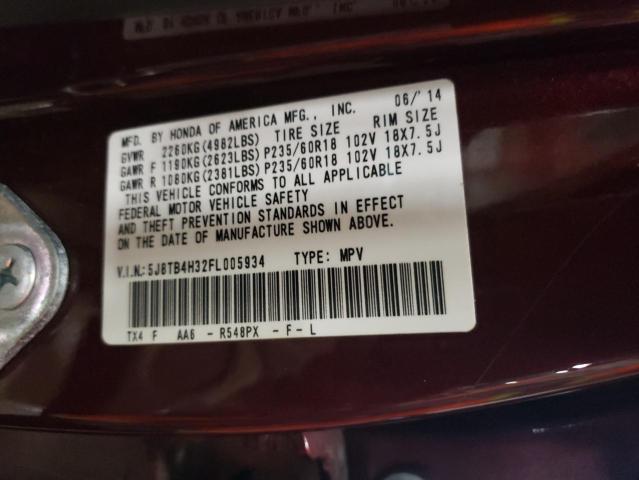 5J8TB4H32FL005934 Acura RDX