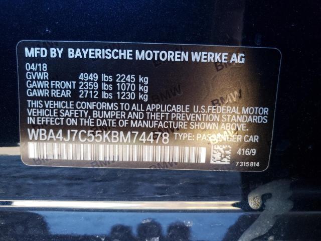 WBA4J7C55KBM74478 BMW 440xi Gran Coupe