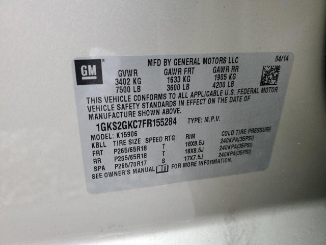 1GKS2GKC7FR155284 GMC Yukon Xl K1500 Sle