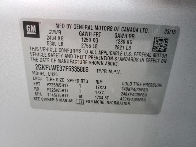 2GKFLWE37F6335865 GMC Terrain Sle