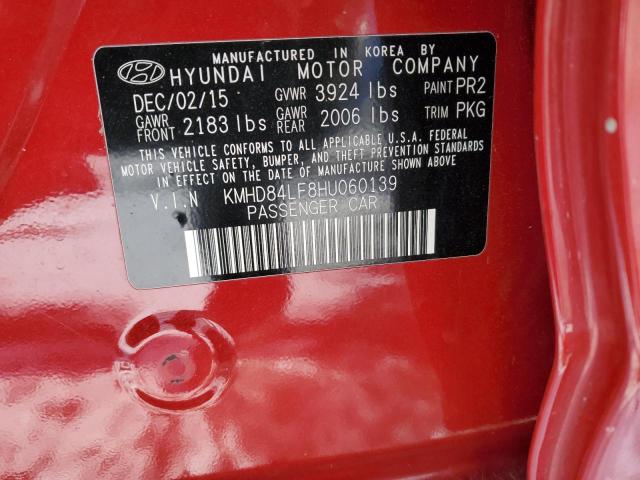KMHD84LF8HU060139 Hyundai ELANTRA SE