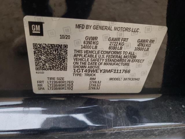 1GT49WEY3MF111766 GMC Sierra K3500 Denali