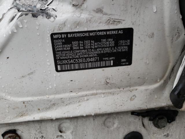 5UXKS4C53E0J94871 BMW X5 Xdrive35d