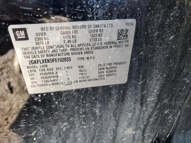 2GKFLXEK5F6192833 GMC Terrain Slt
