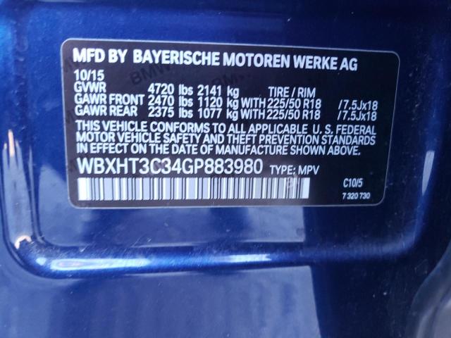 WBXHT3C34GP883980 BMW X1 Xdrive28i