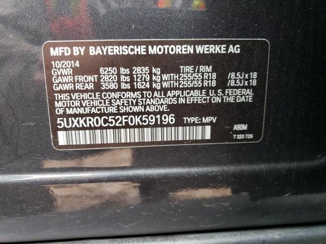 5UXKR0C52F0K59196 BMW X5 Xdrive35i