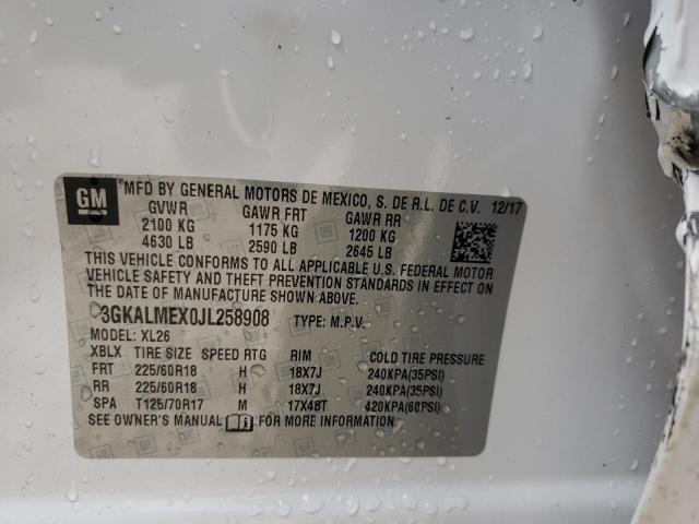 3GKALMEX0JL258908 GMC Terrain Sle