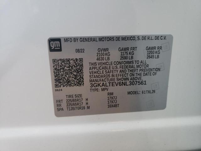 3GKALTEV6NL307561 GMC Terrain Sle