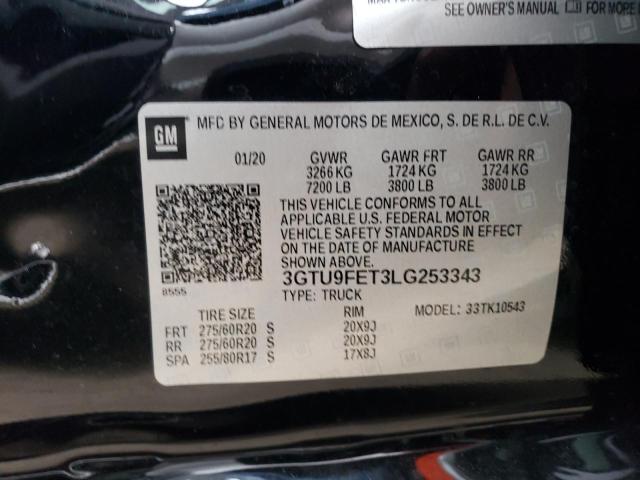 3GTU9FET3LG253343 GMC Sierra K1500 Denali