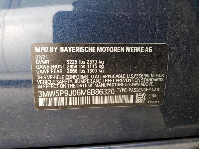 3MW5P9J06M8B86320 BMW 330xe
