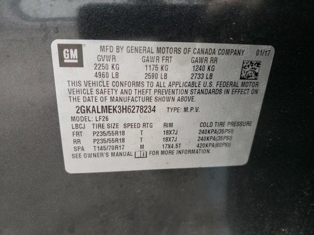 2GKALMEK3H6278234 GMC Terrain Sle