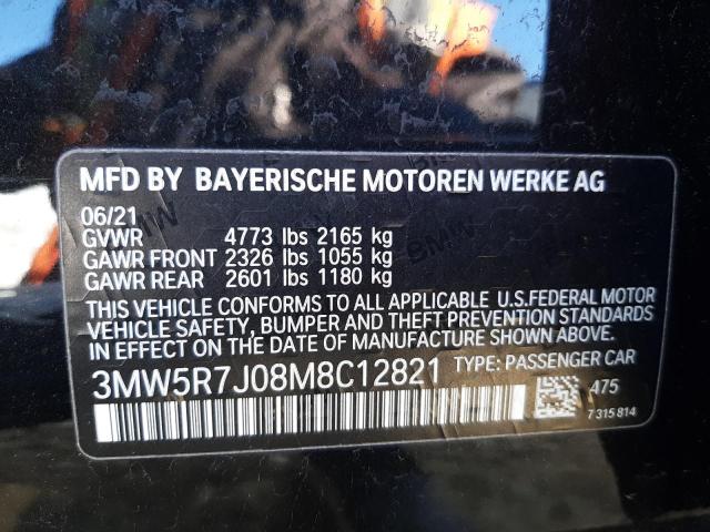 3MW5R7J08M8C12821 BMW 330XI
