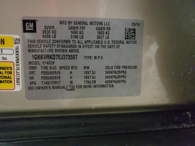 1GKKVRKD7EJ373587 GMC Acadia Slt-1