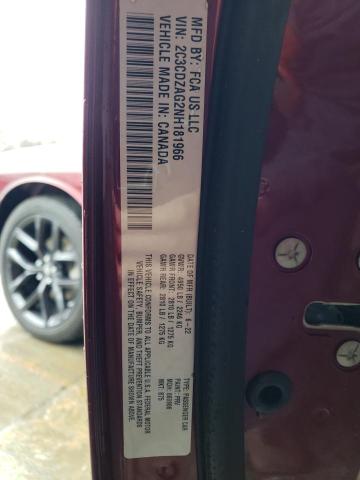 2C3CDZAG2NH181966 Dodge Challenger Sxt
