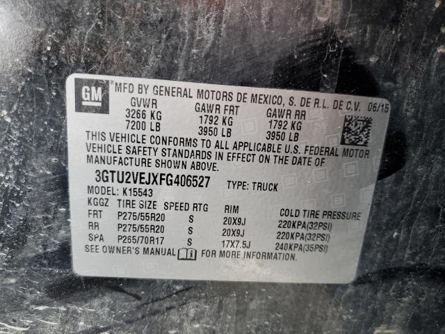 3GTU2VEJXFG406527 GMC Sierra K1500 Slt