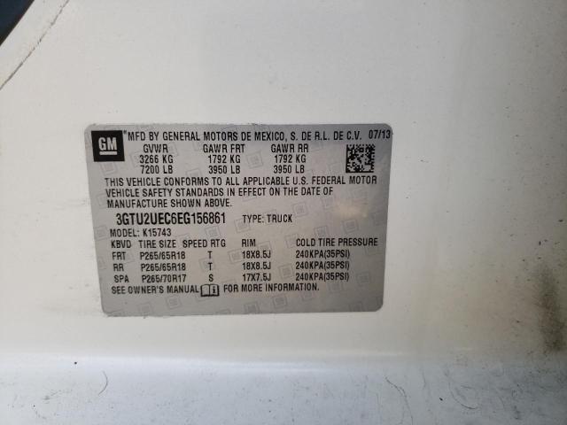 3GTU2UEC6EG156861 GMC Sierra K1500 Sle