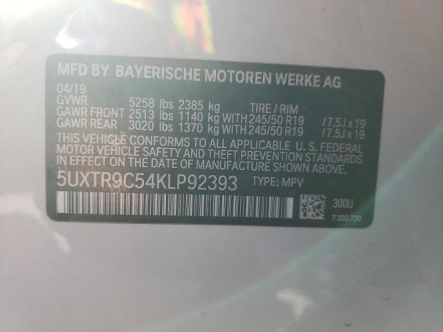 5UXTR9C54KLP92393 BMW X3 Xdrive30i
