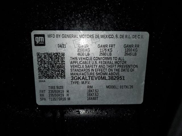 3GKALTEV0ML382951 GMC Terrain Sle