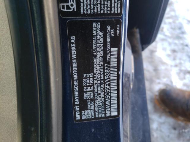 WBAVM5C55FVV93877 BMW X1 Xdrive35i