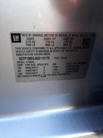 3GTP1MEC4GG119178 GMC Sierra C1500 Sle