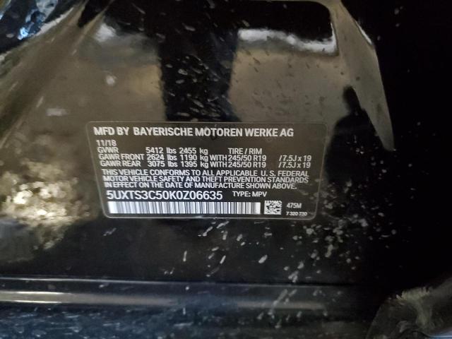 5UXTS3C50K0Z06635 BMW X3 Xdrivem40i