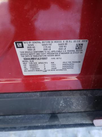 3GKALMEV7JL316897 GMC Terrain Sle