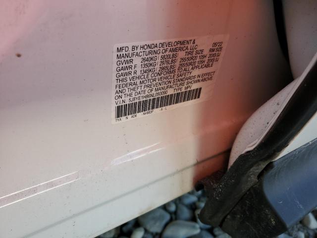 5J8YE1H86NL050090 Acura Mdx Advance