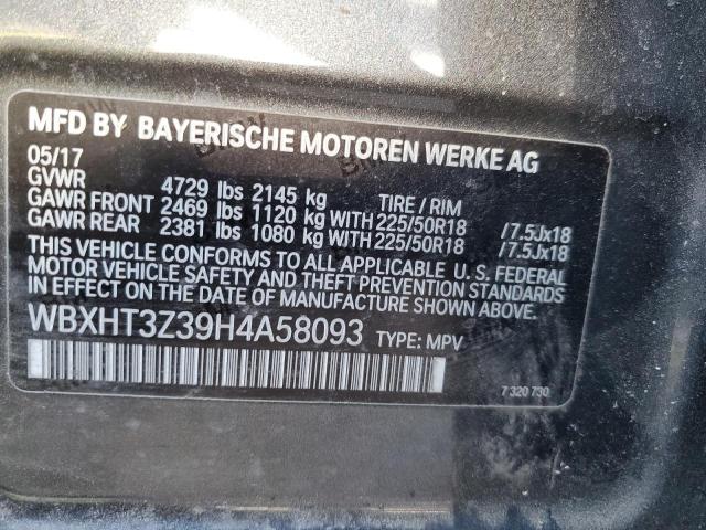 WBXHT3Z39H4A58093 BMW X1 Xdrive28i