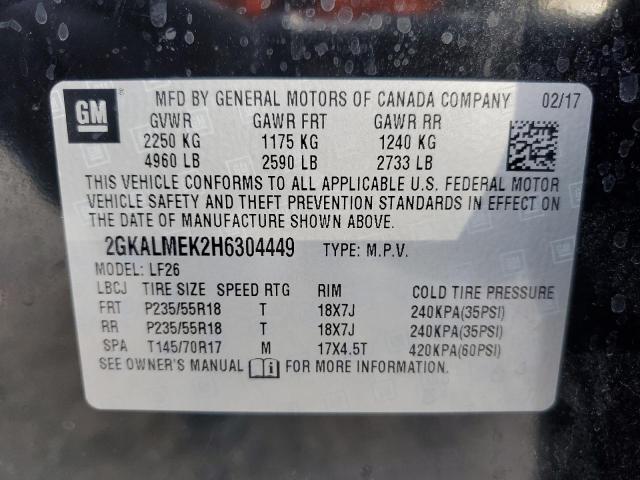 2GKALMEK2H6304449 GMC Terrain Sle