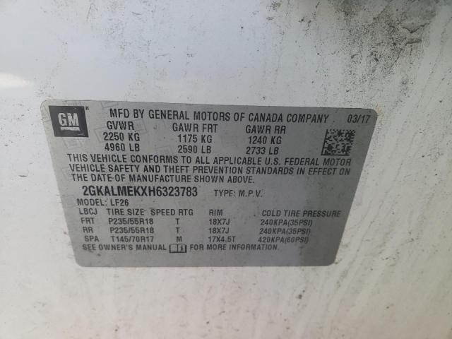 2GKALMEKXH6323783 GMC Terrain Sle