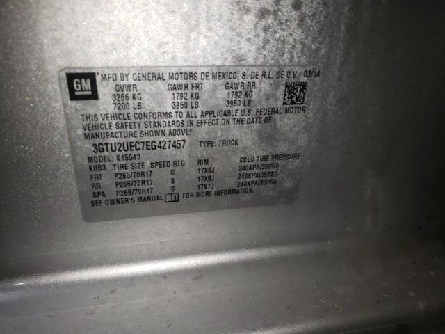 3GTU2UEC7EG427457 GMC Sierra K1500 Sle