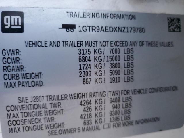 1GTR9AEDXNZ179780 GMC Sierra Limited K1500