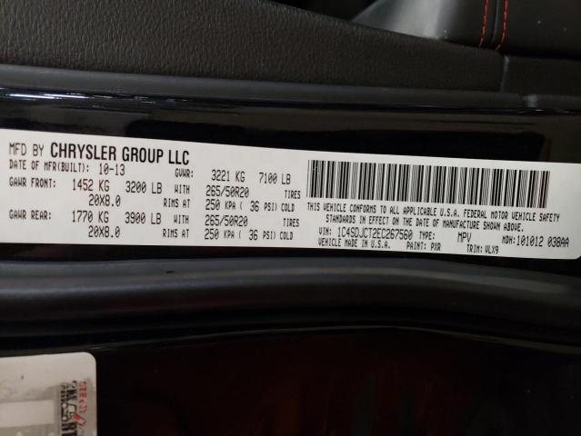 1C4SDJCT2EC267560 Dodge Durango R/t