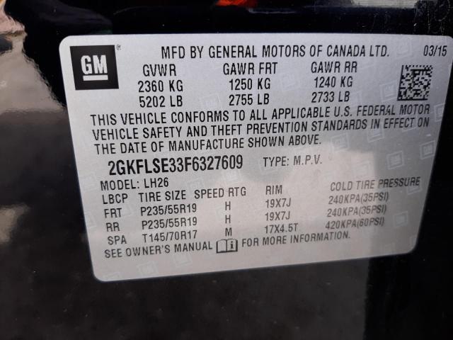 2GKFLSE33F6327609 GMC Terrain Slt