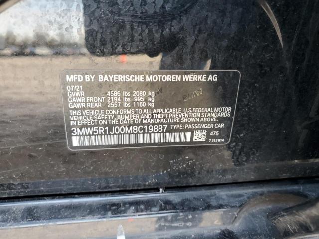 3MW5R1J00M8C19887 BMW 330I